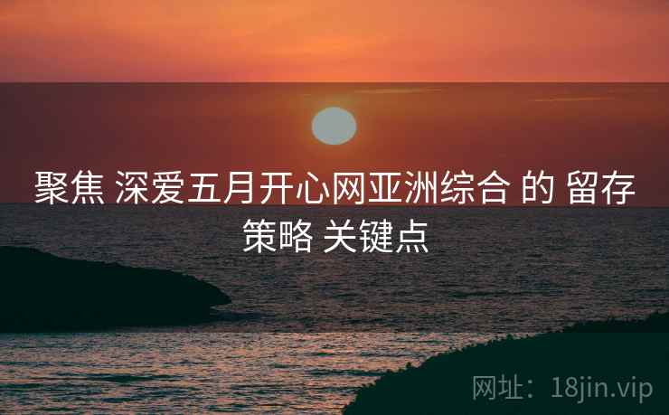聚焦 深爱五月开心网亚洲综合 的 留存策略 关键点