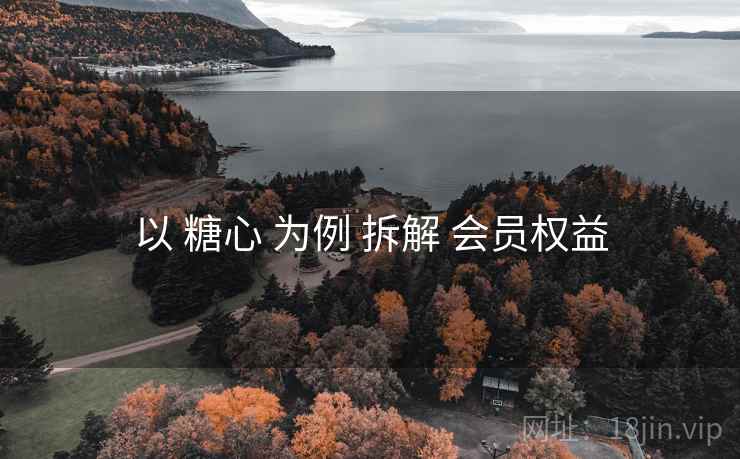 以 糖心 为例 拆解 会员权益