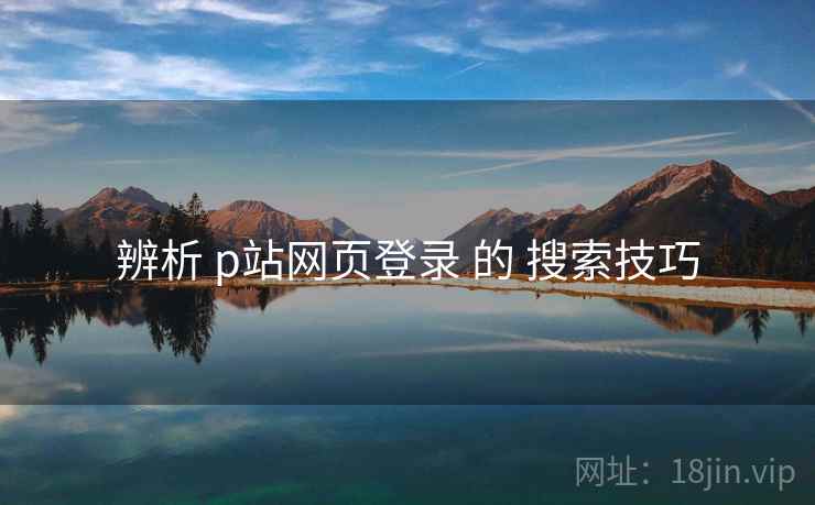 辨析 p站网页登录 的 搜索技巧