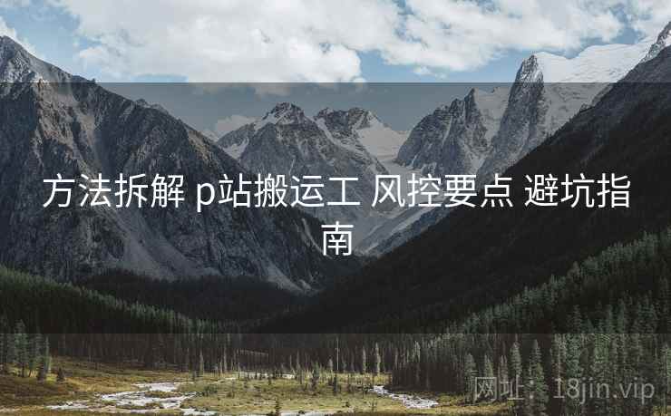 方法拆解 p站搬运工 风控要点 避坑指南