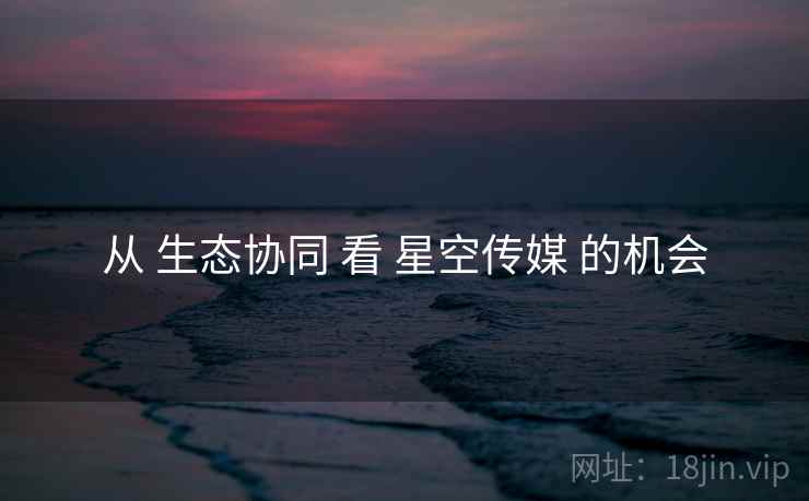 从 生态协同 看 星空传媒 的机会