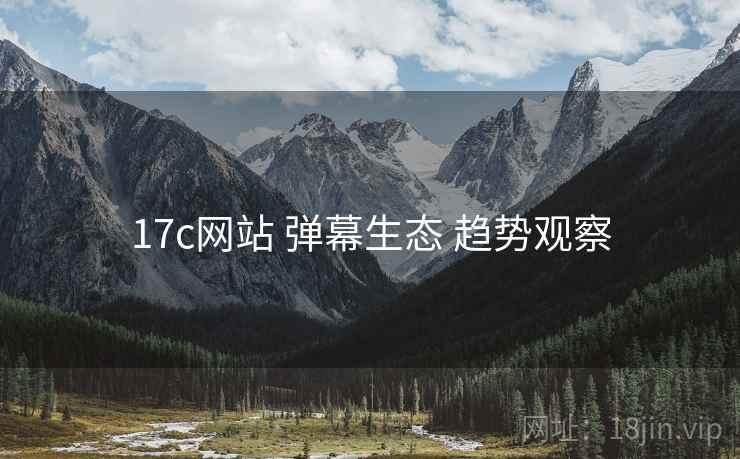 17c网站 弹幕生态 趋势观察