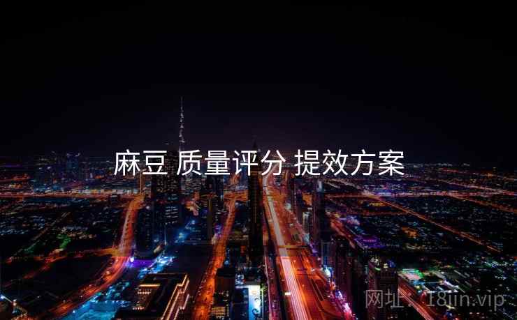 麻豆 质量评分 提效方案