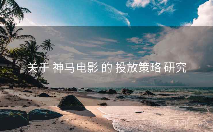 关于 神马电影 的 投放策略 研究