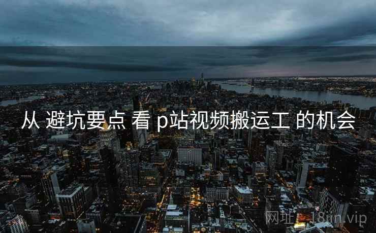 从 避坑要点 看 p站视频搬运工 的机会